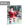 FAMILY CHRISTMAS 58465 LED-es fali kép - Mikulás - 1+20 fehér LED - 40 x 30 cm
