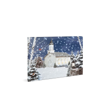 FAMILY CHRISTMAS 58473 LED Fali kép 48x38 cm (58473) karácsonyi dekoráció