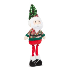 FAMILY CHRISTMAS 58759a karácsonyi textil mikulás figura teleszkópos lábbal karácsonyi dekoráció