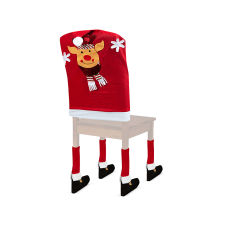 FAMILY CHRISTMAS Karácsonyi székdekor lábbal, Rénszarvas, 50 x 60 cm (58737C) karácsonyi dekoráció