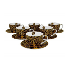family csésze + alj 6sz. porcelán 250ml klimt kiss tree of life bögrék, csészék