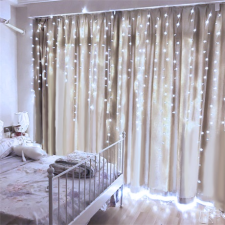 Family Decor 58902C Beltéri LED fényfüggöny 2.2m - Középfehér (58902C) karácsonyfa izzósor