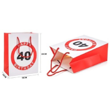  Family dísztasak 18x23x10cm "happy 40 birtday!" party kellék