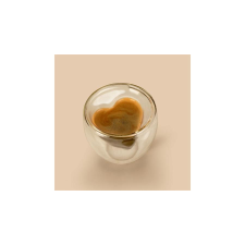 Family DUPLAFALÚ ÜVEGPOHÁR SZÍV FORMÁVAL 180 ML kávéfőző kellék