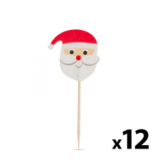 Family Falatka pálcika - mikulás - 8,5 cm - 12 db / csomag karácsonyi dekoráció