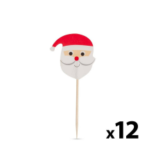 Family Falatka pálcika - mikulás - 8,5 cm - 12 db / csomag karácsonyi dekoráció