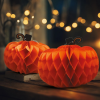 Family Halloween-i dekoráció - tök lampion - papír - 25/30 cm - 2 db / csomag, 56583