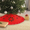 Family Karácsonyfa alá terítő (90 cm x 3 mm, filc, piros)