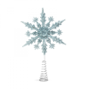 Family Karácsonyfa csúcsdísz - hópehely alakú - 22 x 15 cm - világoskék