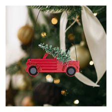 Family Karácsonyfa dísz - akasztható kisautó - 10 x 7 cm - 4 db / csomag karácsonyfadísz