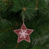 Family Karácsonyfadísz - csillag - akasztható - 9,6 x 9,3 cm