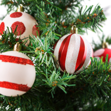 Family Karácsonyfadísz szett - piros / fehér - 24 db / szett karácsonyfadísz