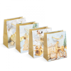 Family Karácsonyi ajándéktasak - papír - 114 x 64 x 146 mm - 4 féle / csomag - 12 db / csomag