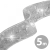 Family Karácsonyi LED-es szalag - ezüst - 5 m x 5 cm - 50 LED - USB (58933L)