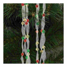 Family Karácsonyi organza girland - 2,7 m - 10 mm - többszínű karácsonyi dekoráció