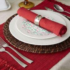 Family Karácsonyi, papír tányéralátét - 21,5 cm - 15 db / csomag 58697 karácsonyi dekoráció
