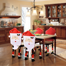 Family Karácsonyi székdekor, székhuzat szett - Mikulás - 47 x 75 cm - piros/fehér karácsonyi textilia