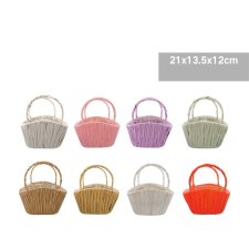  Family kaspó kosár 21x13,5x12cm 8f. szín kerti tárolás