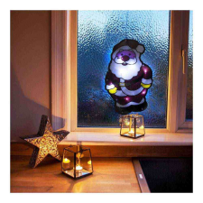 Family LED-es PVC ablakdekor - mikulás - 27 x 17 cm - 3 x AAA karácsonyi ablakdekoráció