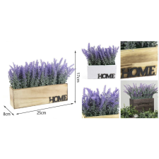  Family művirág dobozos levendula 17x25x8cm 3f. kerti tárolás