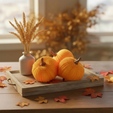 Family Őszi dekoráció - tök szett - csipeszes - narancssárga - 3 db / csomag, 59038 dekoráció