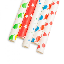 Family Papír szívószál - party 57159D party kellék