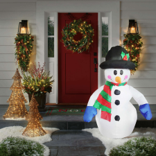 Family Phenom deco Kültéri felfújható világító hóember, IP44, 120 cm magas (58060C) 58060m   kültéri fel... karácsonyi dekoráció