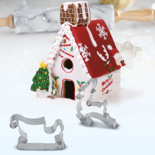 Family Sütikiszúró forma - 3D mézeskalács házikó - 9 db-os (55990C) karácsonyi dekoráció