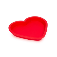 Family Szilikon szív alakú sütőforma - piros sütés és főzés