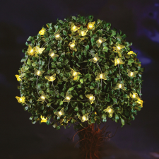 Family Szolár fényfüzér - pillangó - 2,4 m - 25 melegfehér LED kültéri világítás