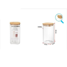  Family üveg tároló bambusz fedőve 1400ml papírárú, csomagoló és tárolóeszköz