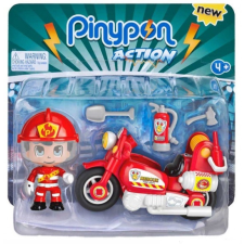 Famosa Pinypon Action - tűzoltó motorbiciklivel játék szett játékfigura
