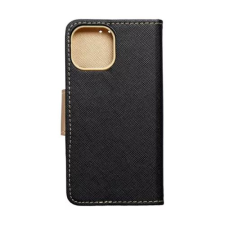 Fancy Apple iPhone 14 Plus fliptok fekete-aranyszínű (67678) (fancy67678) tok és táska