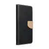  Fancy Samsung Galaxy S23 FE flip tok, fekete / arany