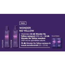  FANOLA WONDER No Yellow Extra Care Sampon &amp; Maszk 350 ml 2+1 AKCIÓ (+ AJÁNDÉK 1 db FANOLA Vászontáska) sampon