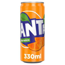 FANTA Üdítőital, szénsavas, 0,33 l, dobozos, FANTA üdítő, ásványviz, gyümölcslé
