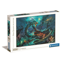 FANTASY Fantázia világ Underwater Battle 3000 db-os puzzle Clementoni puzzle, kirakós