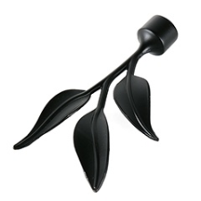  Fantasy karnis végdísz: Toscana - fekete (2 db) lakástextília