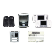 FARFISA Kaputelefon szett, 2 lakásos, videós, 4+1 vezetékes kaputelefon