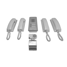 FARFISA Kaputelefon szett, 4 lakásos, audiós, 4+1 vezetékes kaputelefon