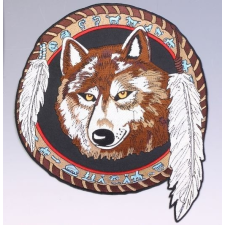  Farkas fej álomfogó hátfelvarró, nagyméretű ajándéktárgy