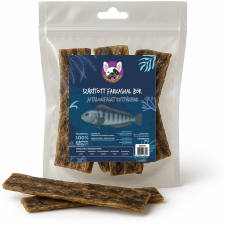 Farkas hal bőr 300 g, (5 csomag), HAPPY BULLDOG jutalomfalat kutyáknak