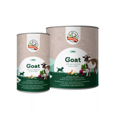 Farkaskonyha | Kecske – Párolt komplett menü kutyáknak 400 g kutyaeledel