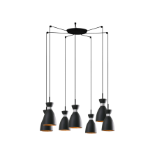 Faro Retro fekete függesztett lámpa (FAR-20050-7L) E14 7 izzós IP20 világítás
