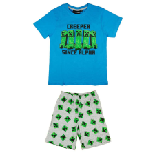 FashionUk 2 részes nyári fiú pizsama Minecraft mintával hálózsák, pizsama