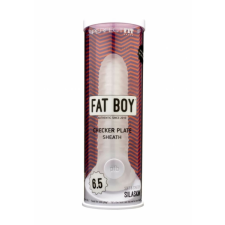  Fat Boy Checker Box - péniszköpeny (17cm) - tejfehér péniszköpeny
