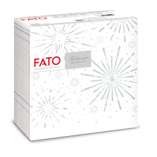 Fato Airlaid karácsonyi szalvéta 40x40cm Incanto Silver 50 lapos asztalterítő és szalvéta