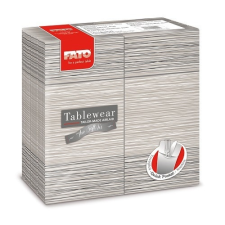 Fato Airlaid szalvéta Quick pocket 40x40cm Millerighe grey 40lap/csg 12csg/kart asztalterítő és szalvéta