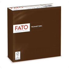  FATO Szalvéta, 1/4 hajtogatott, 33x33 cm, FATO &quot;Smart Table&quot;, csokoládé barna asztalterítő és szalvéta
