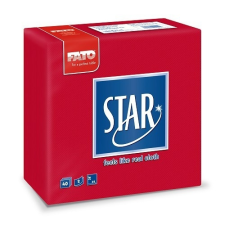 Fato Sztár szalvéta, 2 rétegű, 38x38cm, piros, 40 szál/csomag, 30 csomag/karton asztalterítő és szalvéta